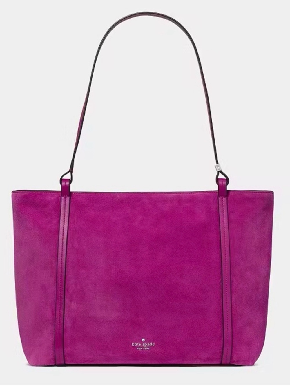 kate spade Suede Tote in Bright Magenta